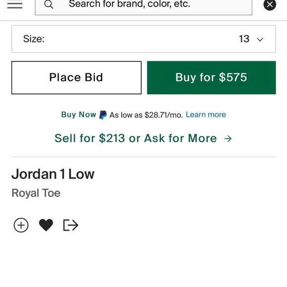 Jordan 1 Reverse Royal toe Low mint condition - Picture 6 of 6